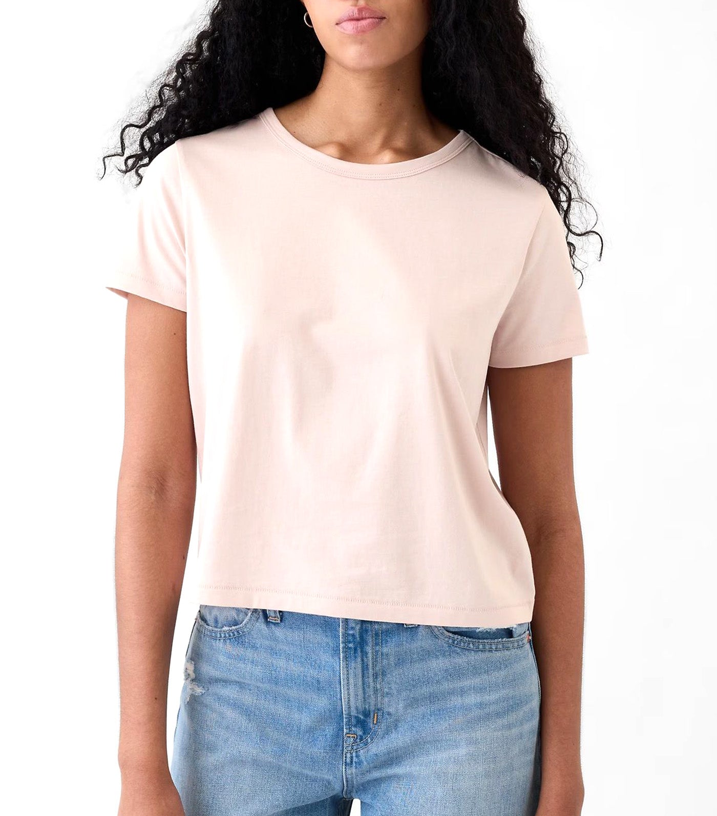 Organic Cotton Vintage Shrunken T-Shirt Dull Rose