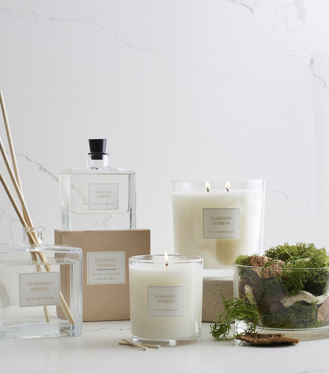 Signature Scent Collection - Seagrass and Verbena Candle