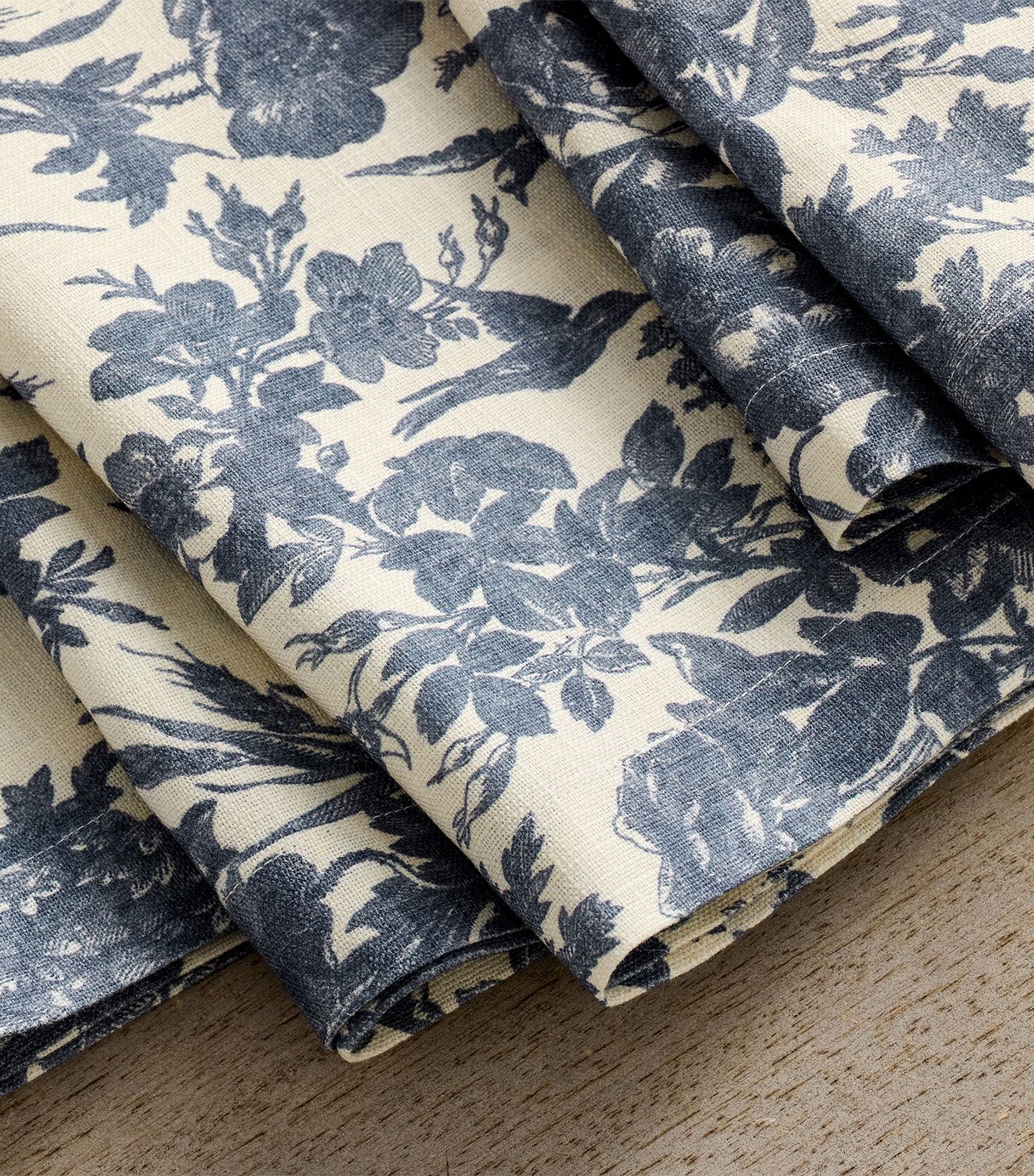 Sorrel Toile Organic Cotton Napkins - Set of 4 Indigo