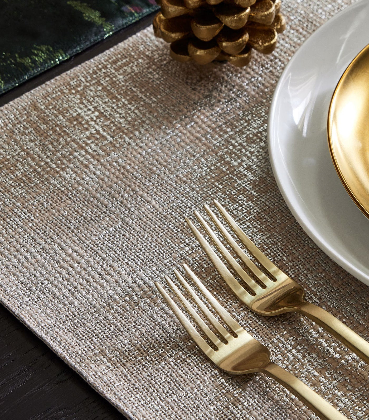 Metallic Foil Linens Placemat Sets