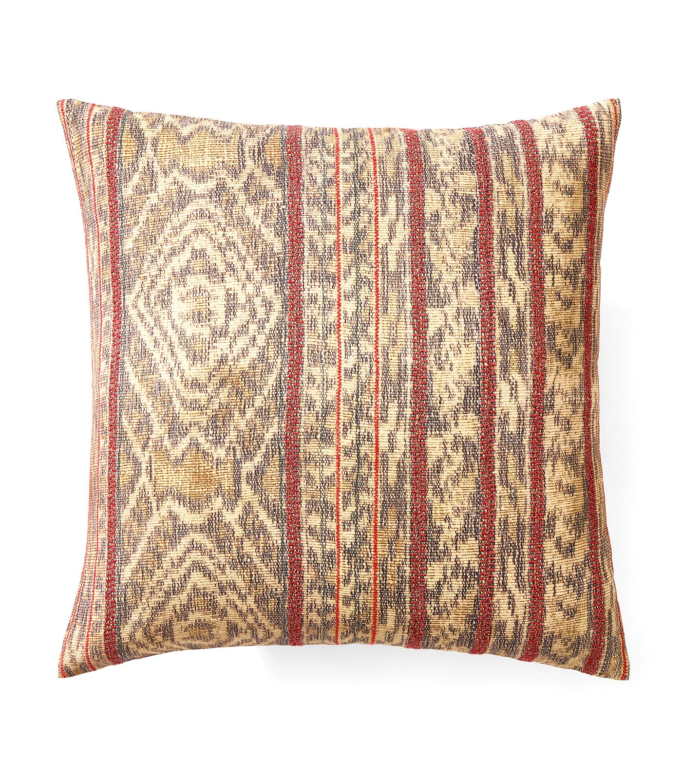 Diamondback Ikat Pillow Cover Camel