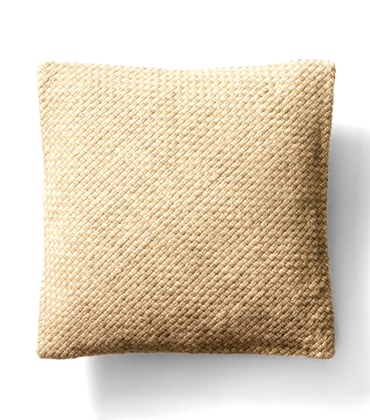 Heathered Basketweave Wool Pillow Cover