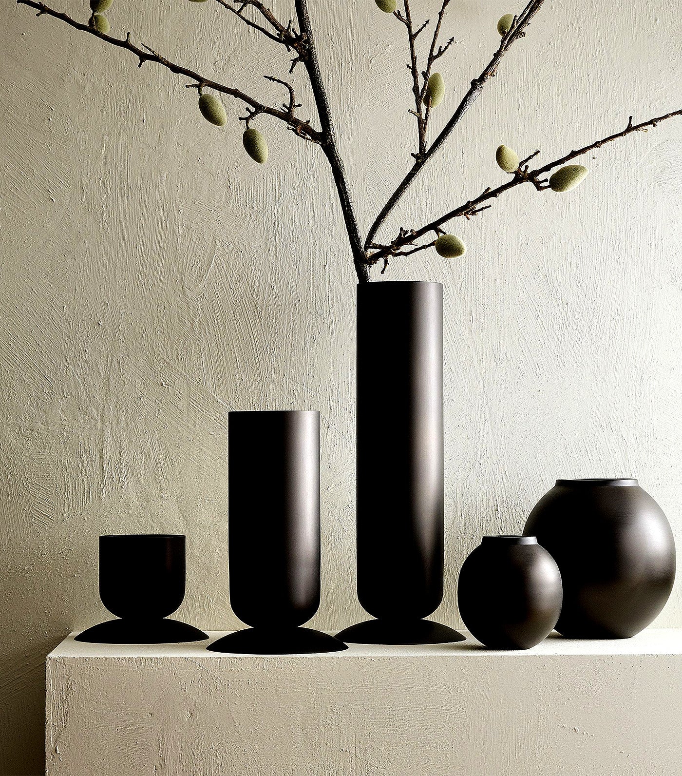 Polished Metal Vases