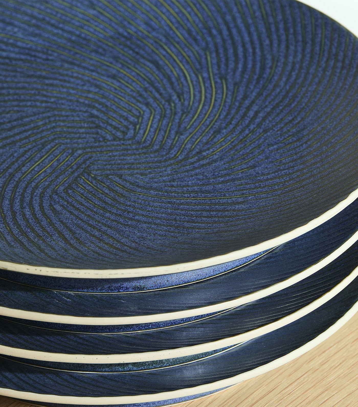 Marcus Samuelsson Carved Pattern Plates Blue