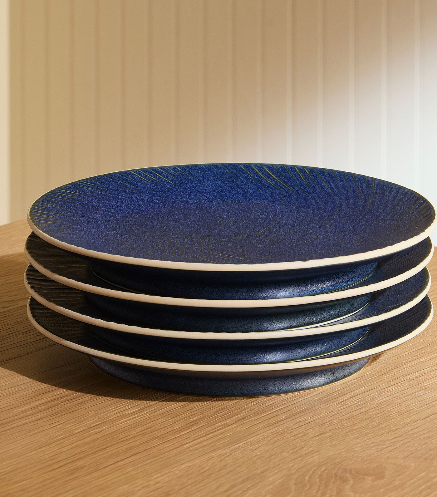 Marcus Samuelsson Carved Pattern Plates Blue