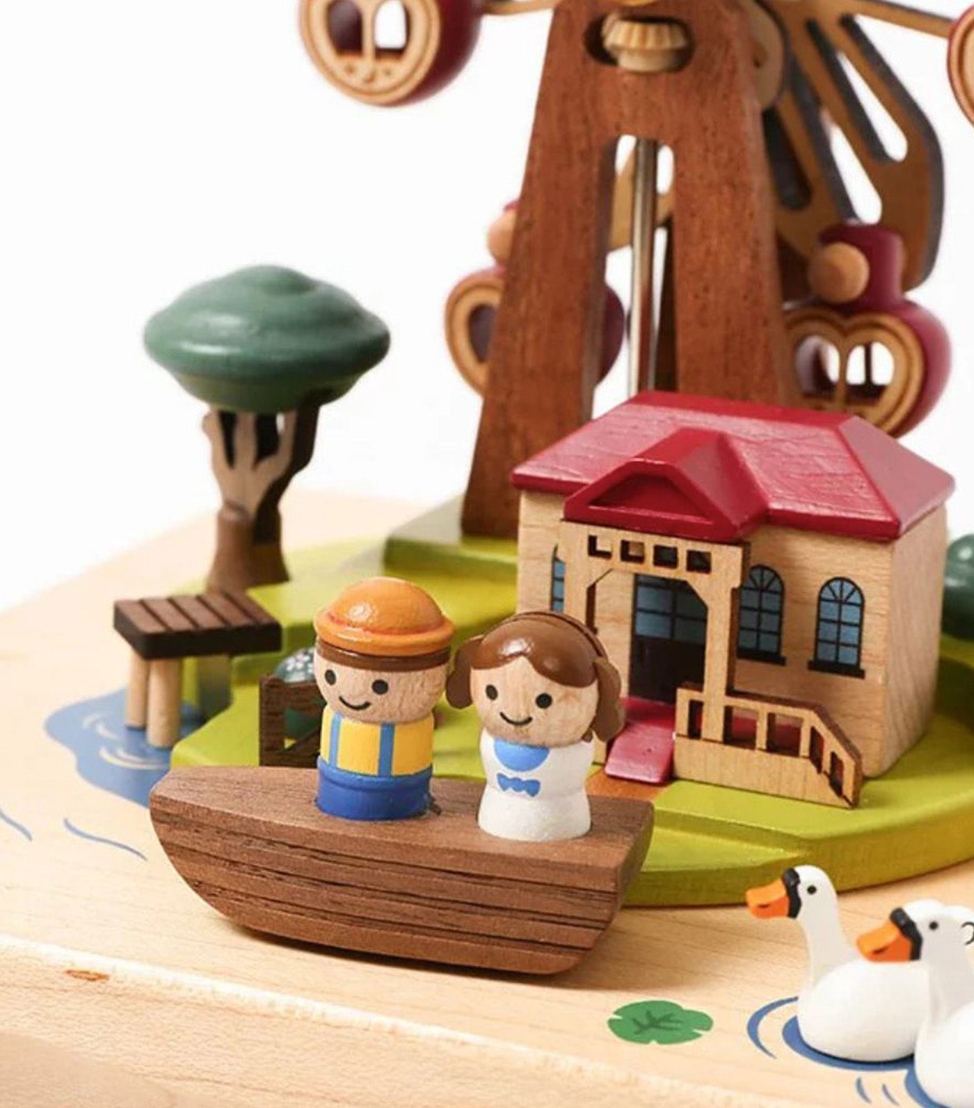 Adventures of Huckleberry Finn Wooden Music Box