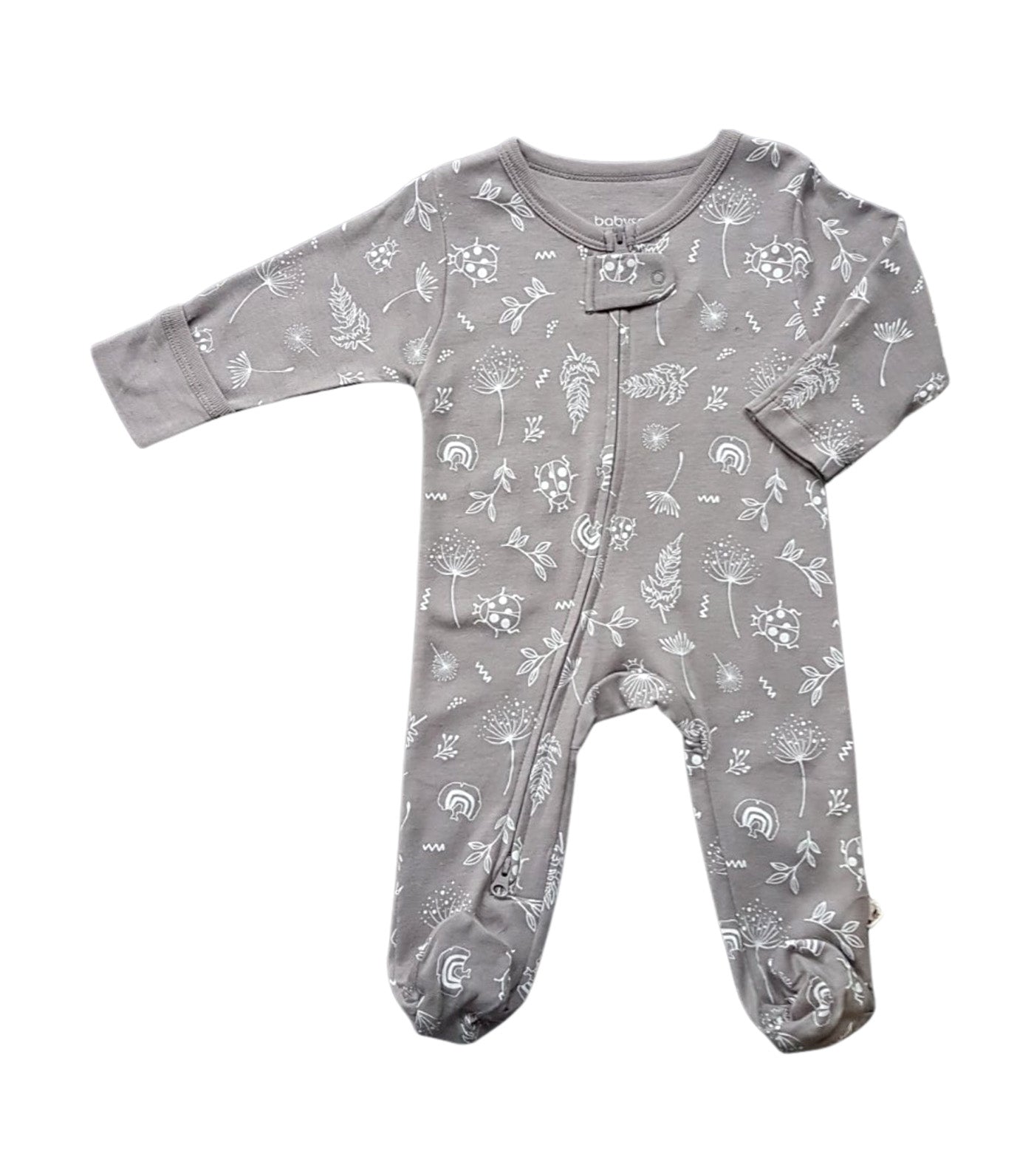 Dandelions Zipper Footie