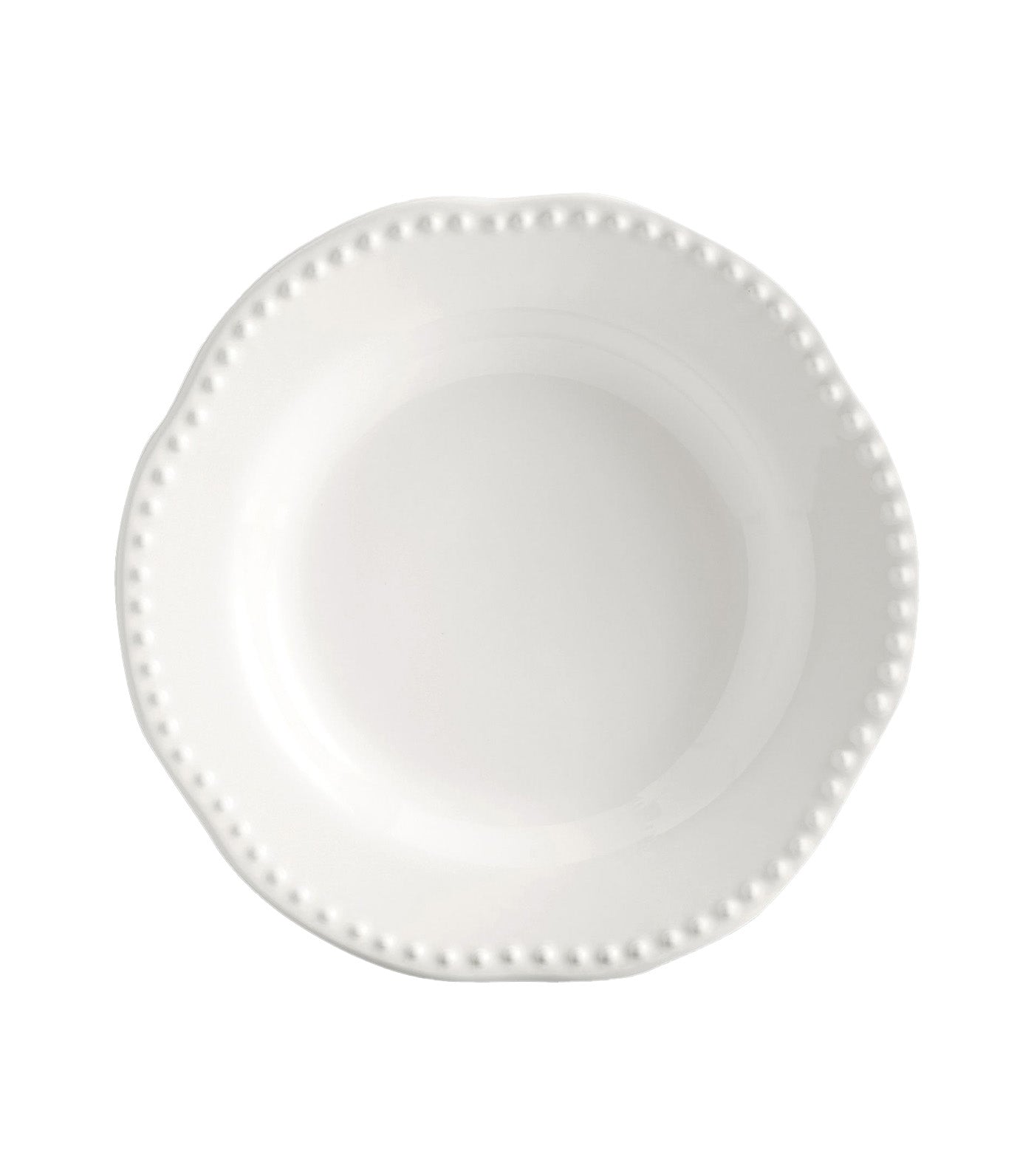 Emma Beaded Stoneware Collection - White