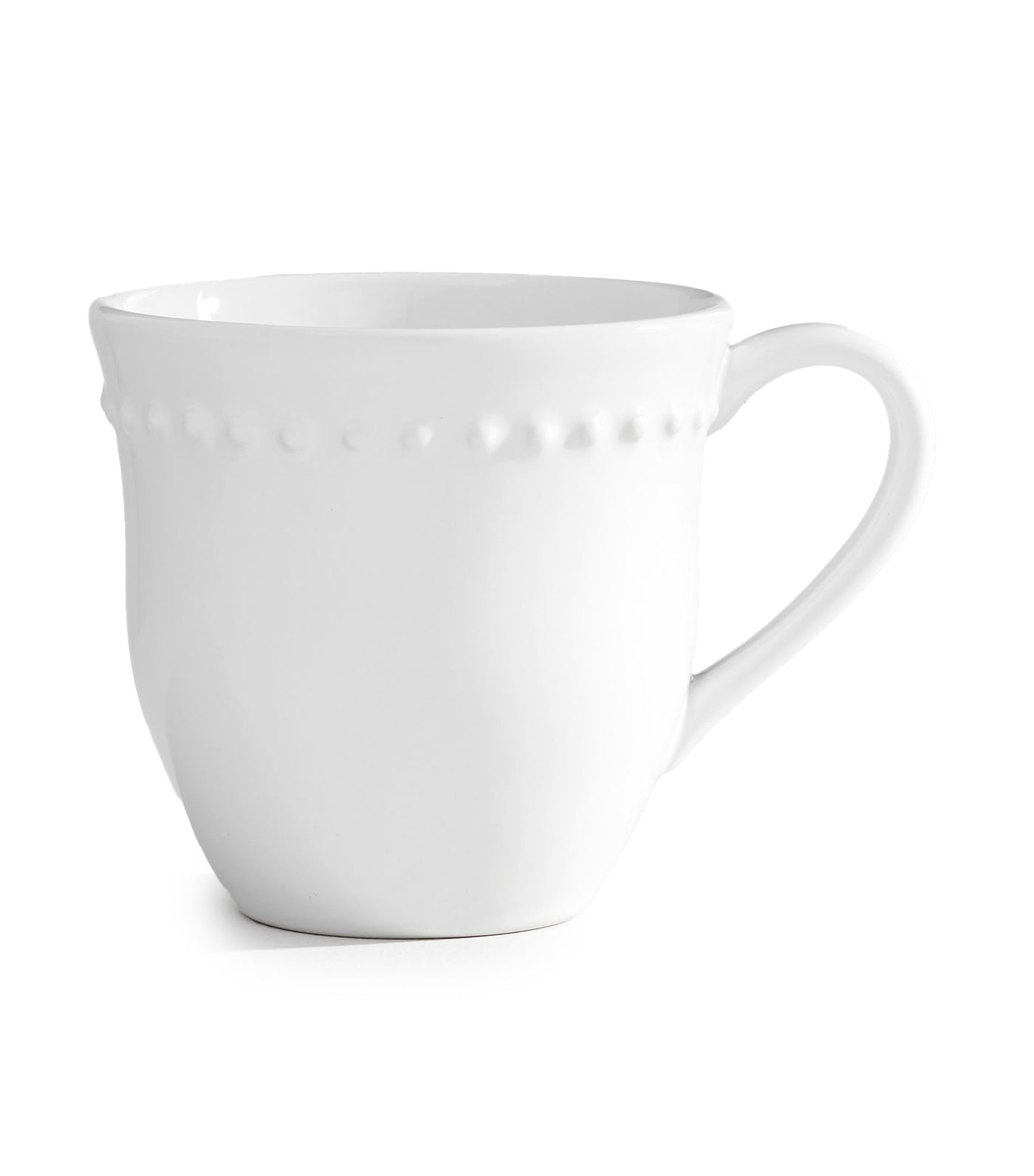 Emma Beaded Stoneware Collection - White