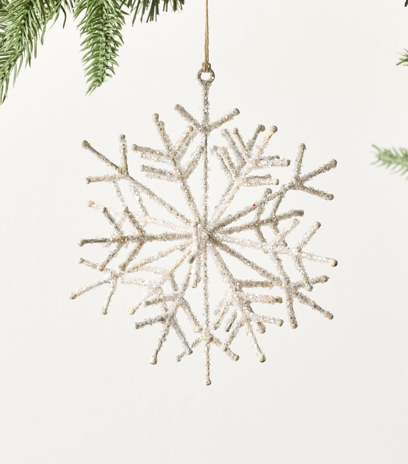 Sparkly Snowflake Ornament