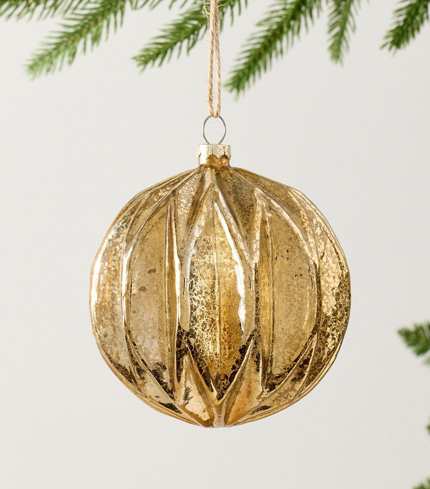 Mercury Gold Ball Ornament