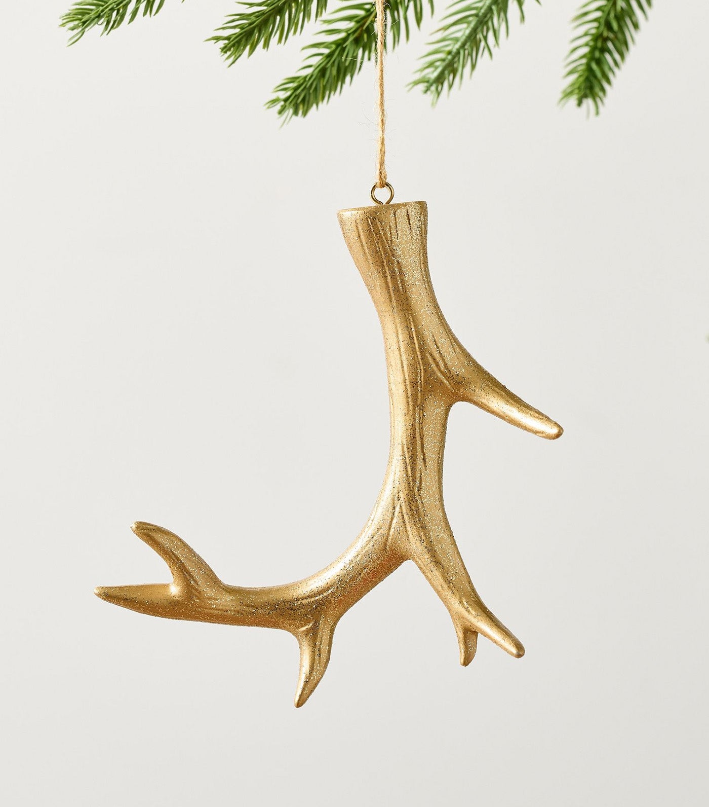 Mercury Gold Antler Ornament