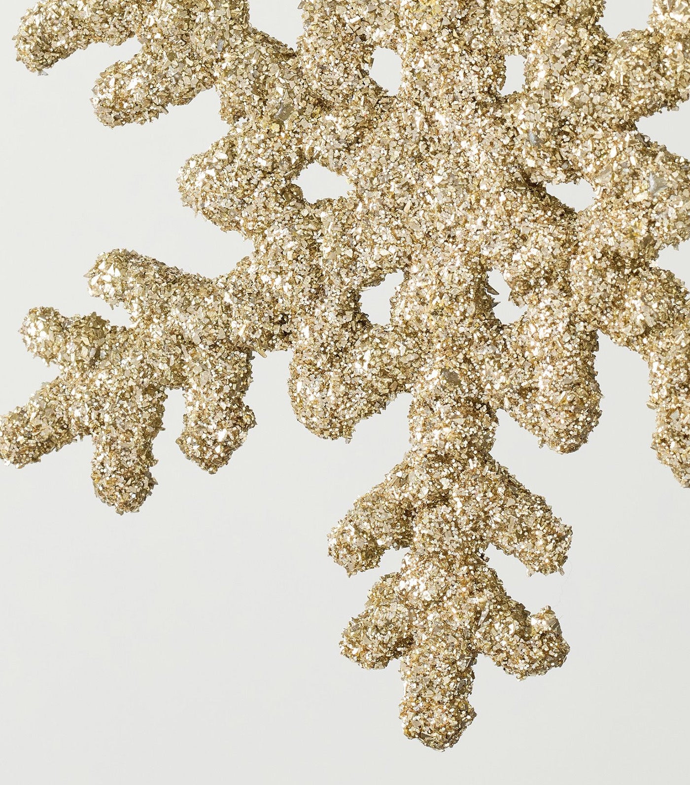 Sparkly Snowflake Ornament Gold