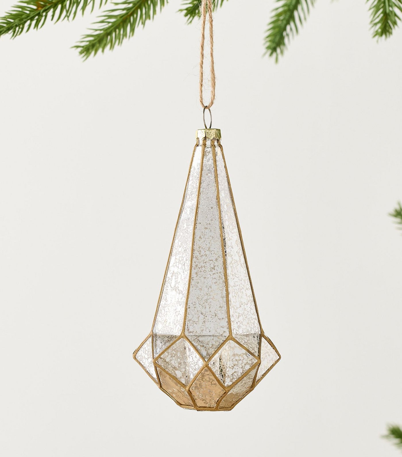 Mercury Geometric Finial Ornament