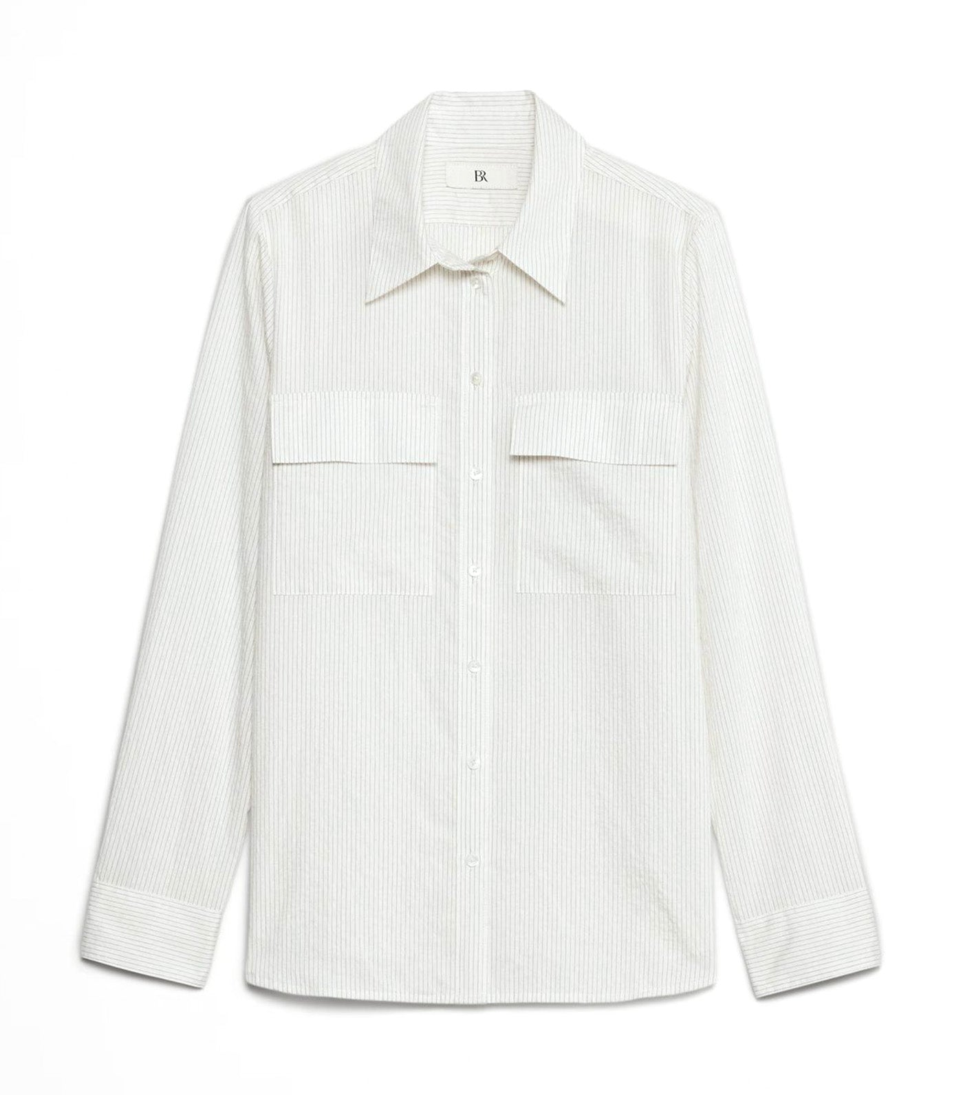 The Perfect Utility Shirt Cream White