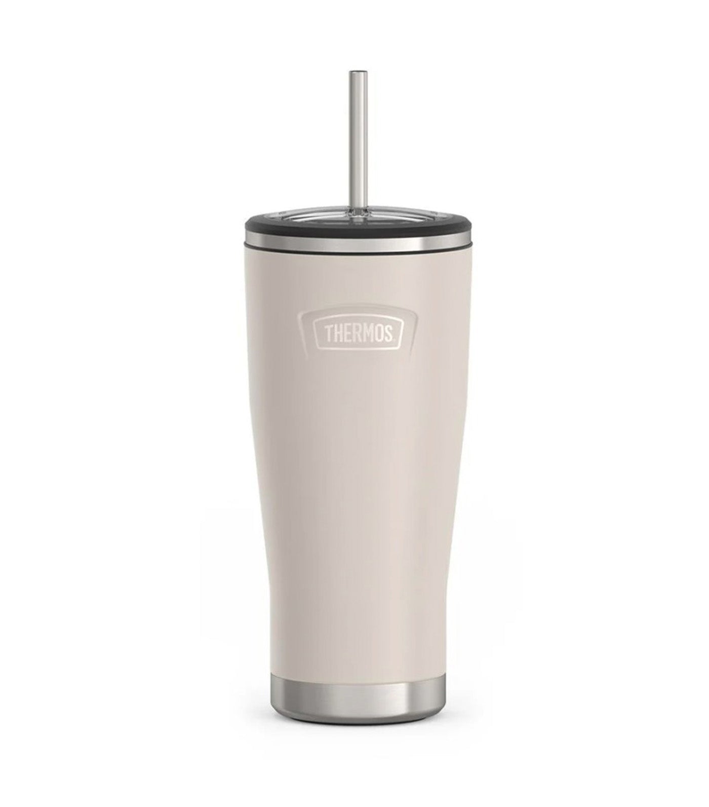 ICON™ Stainless Steel Cold Tumbler with Straw 24oz Sandstone