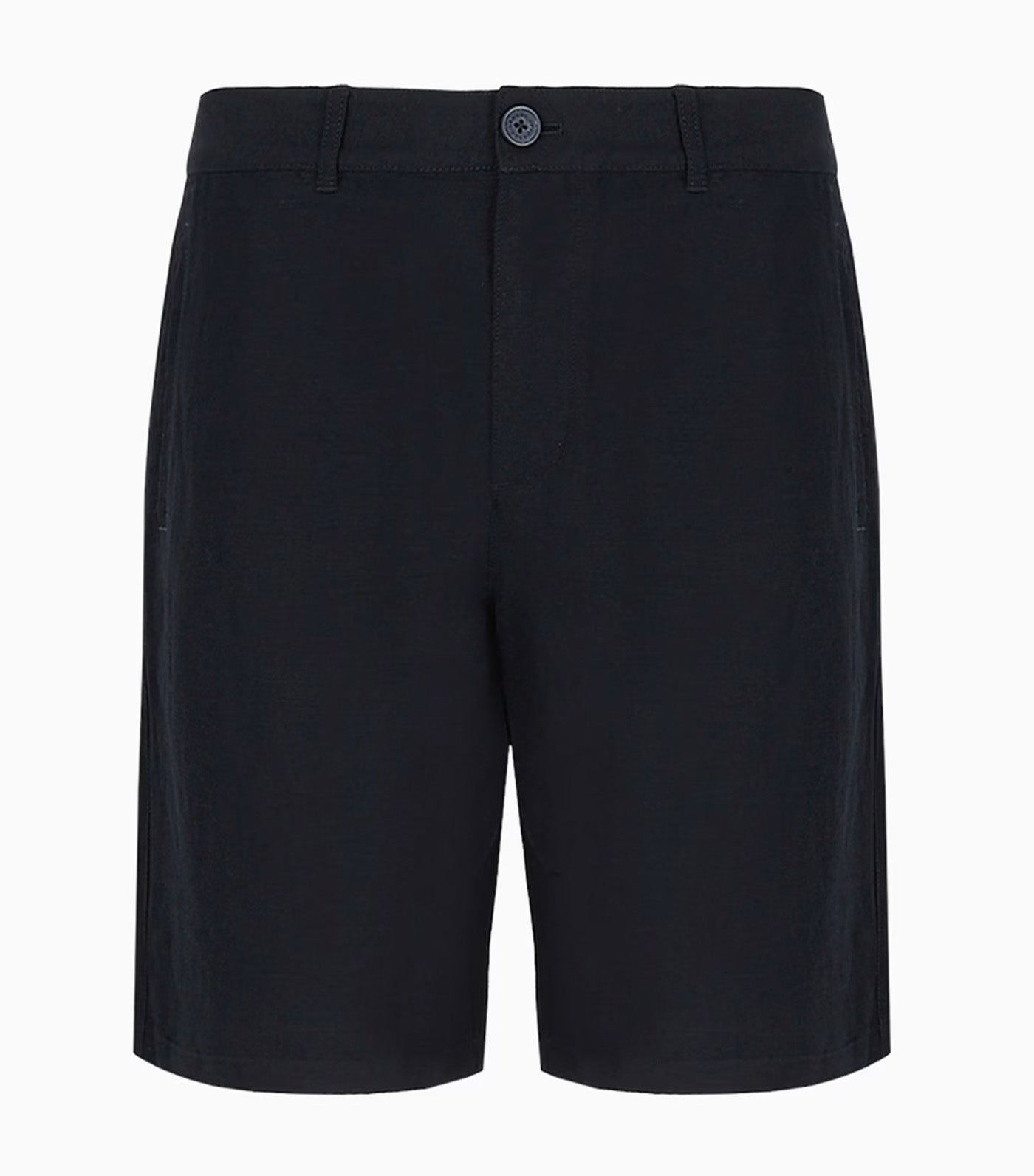 Chino Shorts In Linen Blend Twill Deep Navy