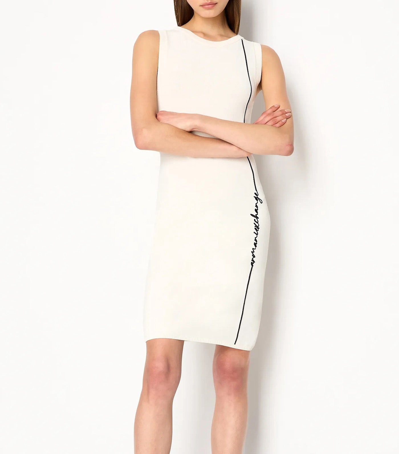 Midi Script Logo Sleeveless Dress