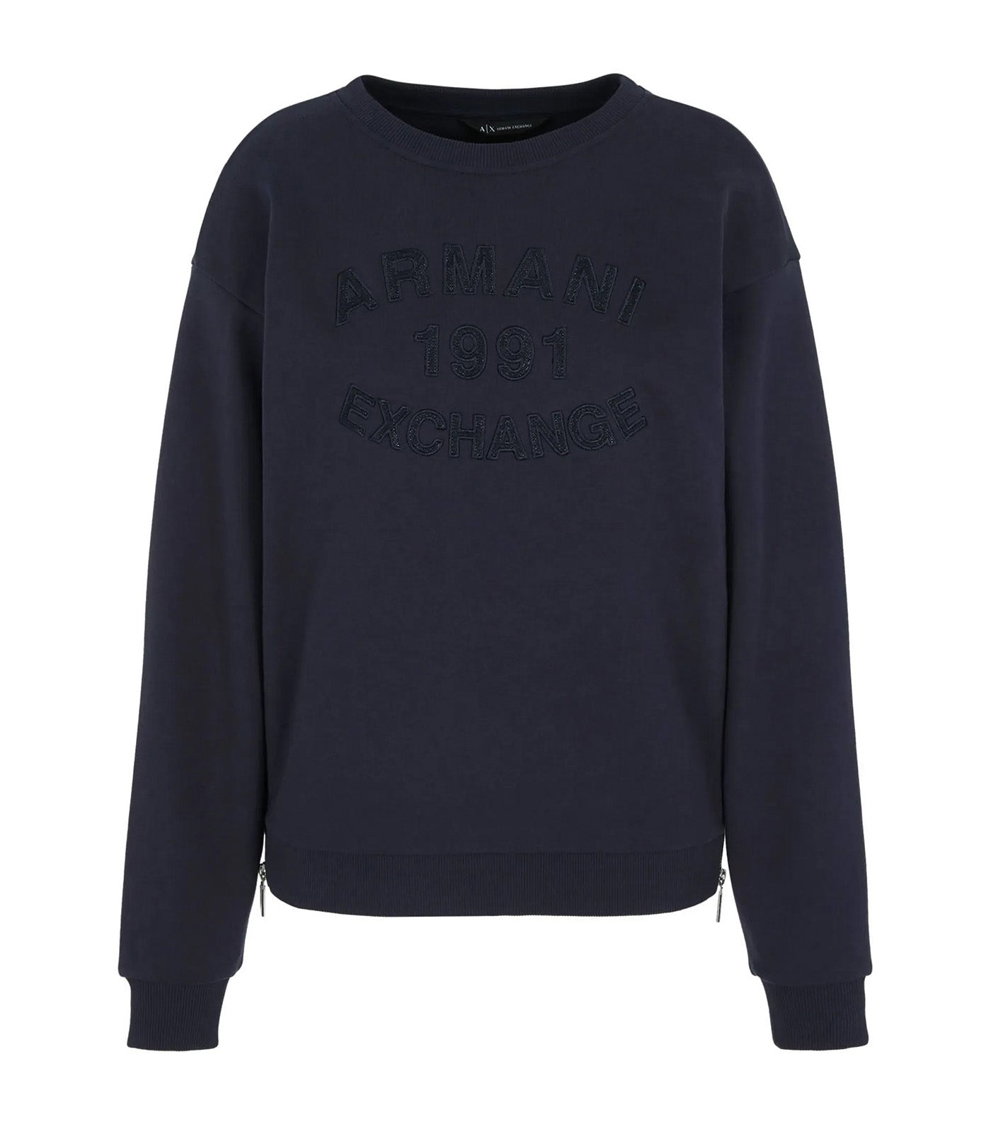 Heavy French Terry Cotton Logo Crew Sweatshirt