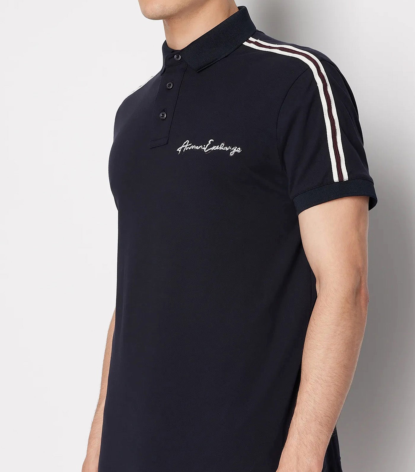 Organic Cotton Piqué Polo Shirt Deep Navy