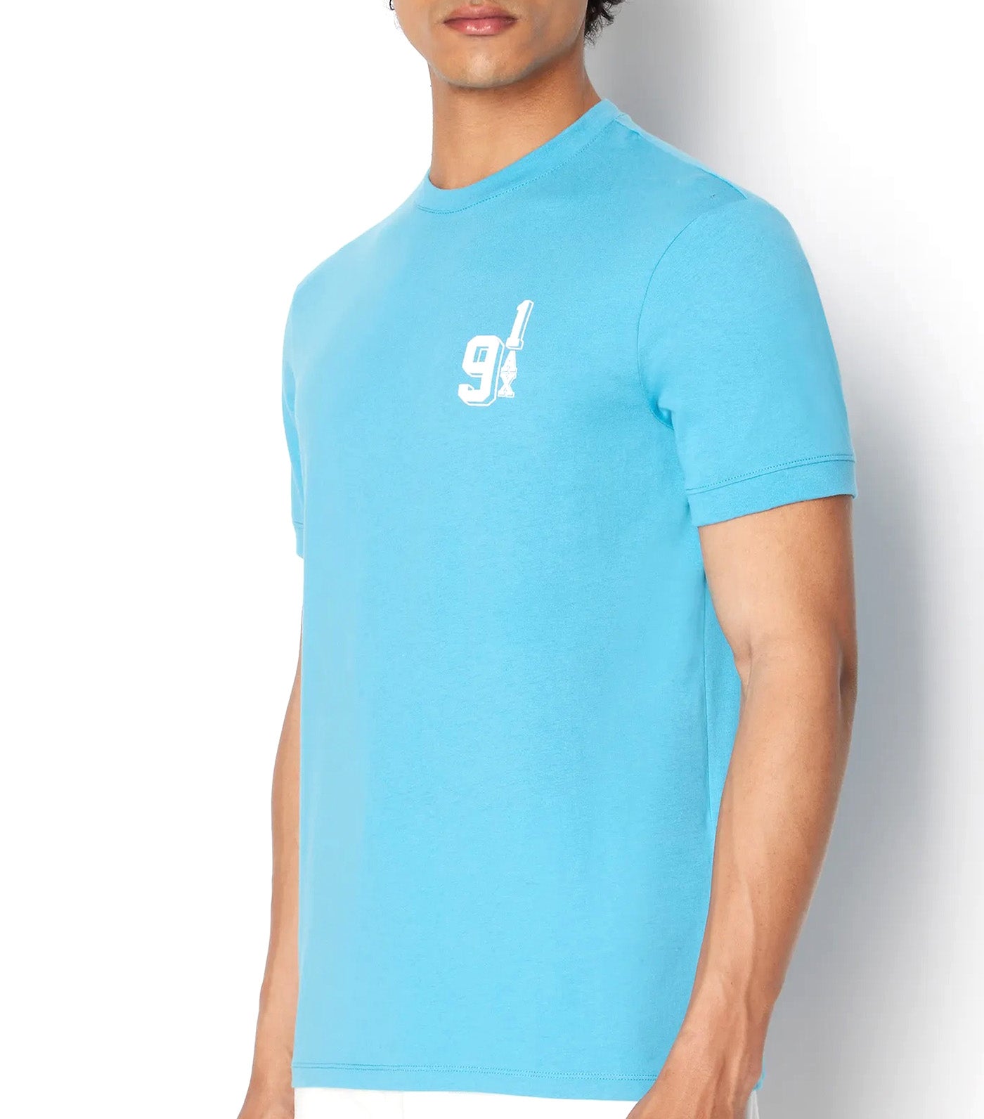 Regular Fit Heavy Jersey Cotton Logo T-Shirt Navagio Bay