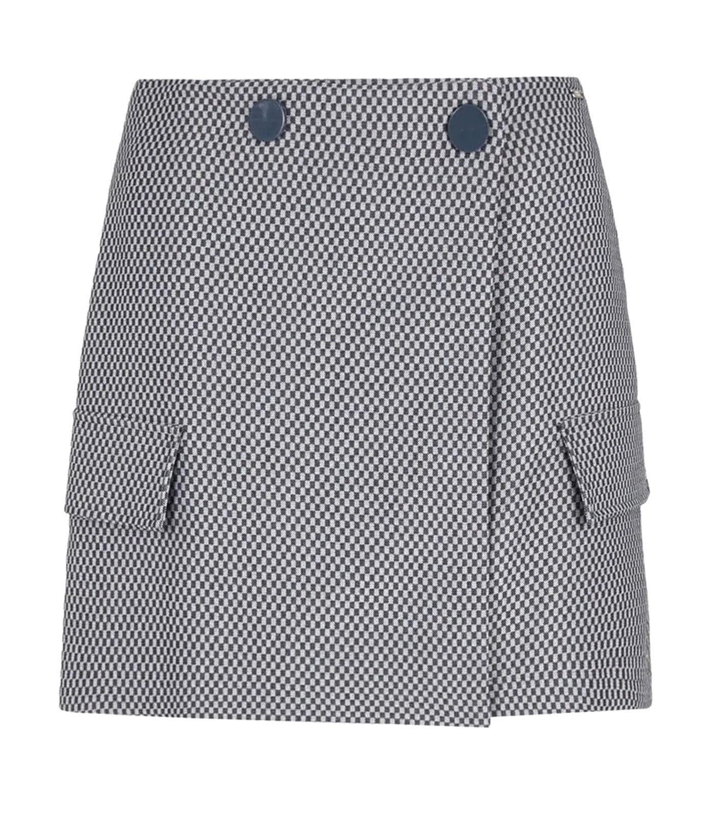 Checkered Jacquard Mini Skirt