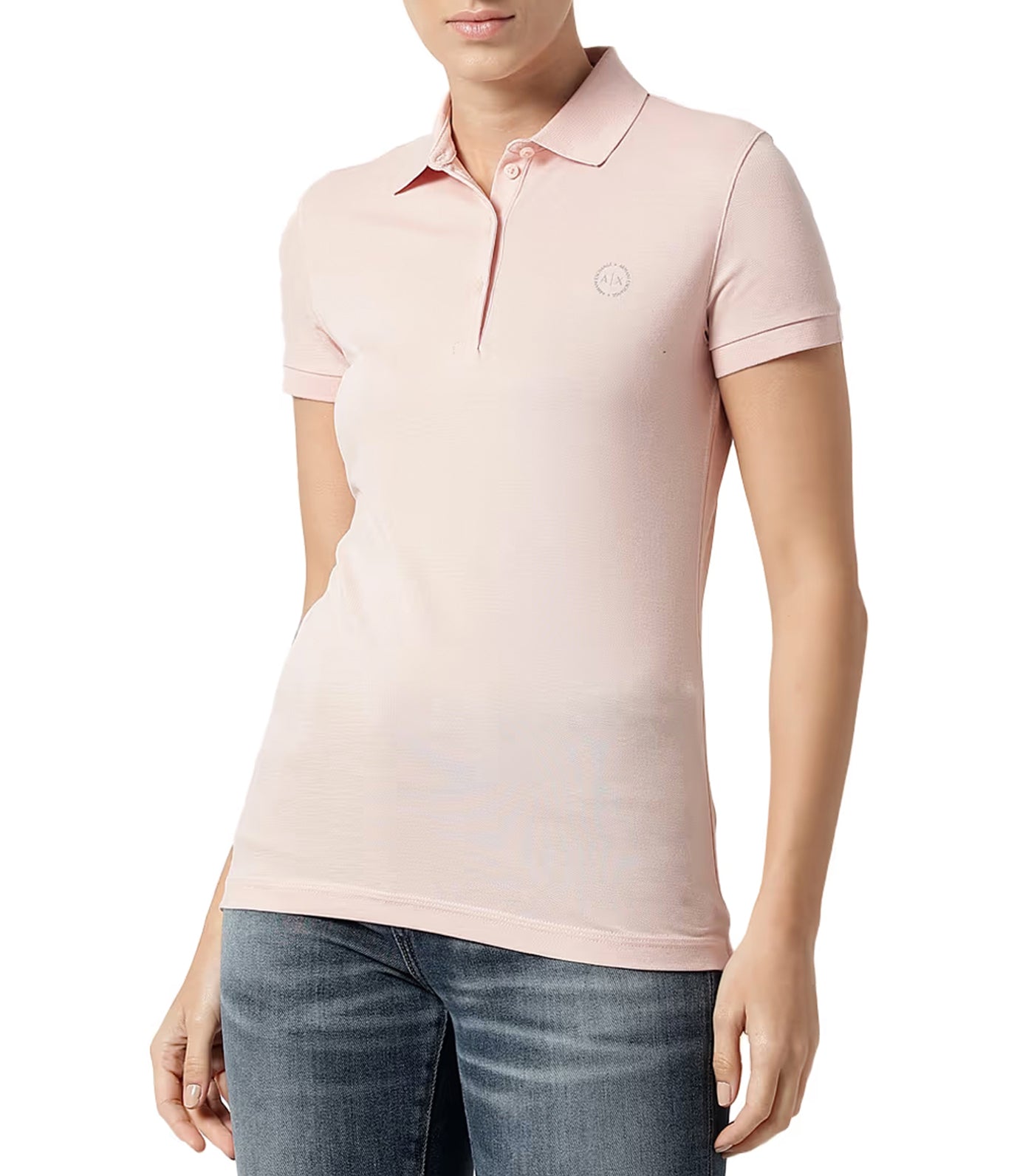 Armani Exchange Pima Cotton Pique Polo Shirt Pink Stop Rustan s