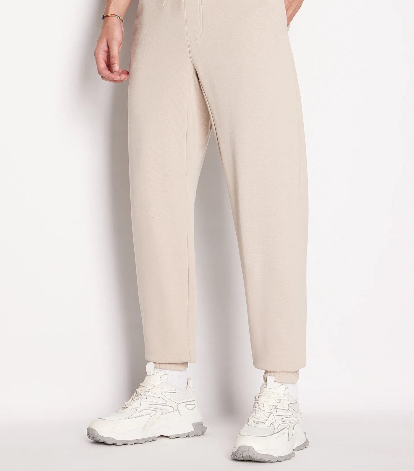 French Terry Cotton Jogger Sweatpants Silver Lining