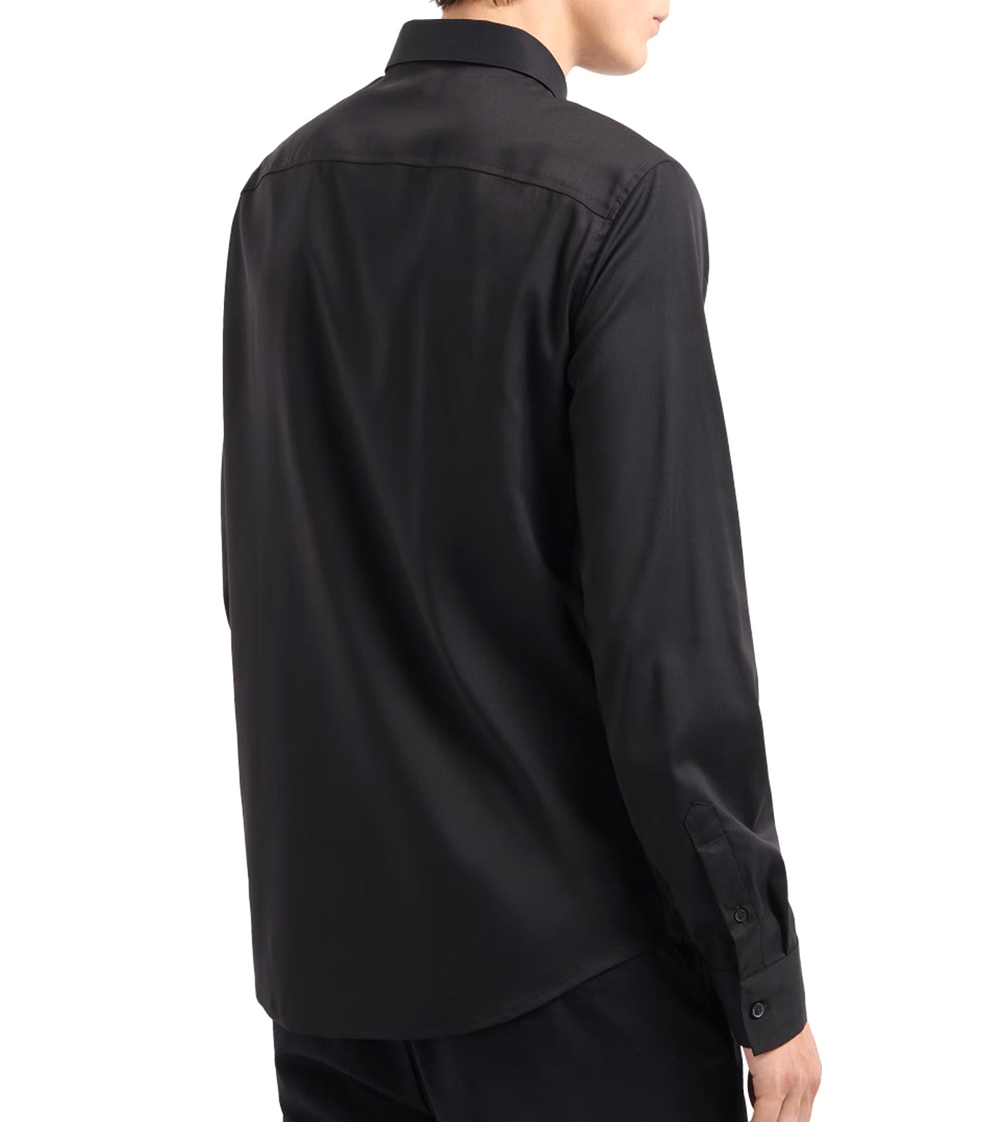 Regular Fit Shirt In Ultra Stretch Fabric Black