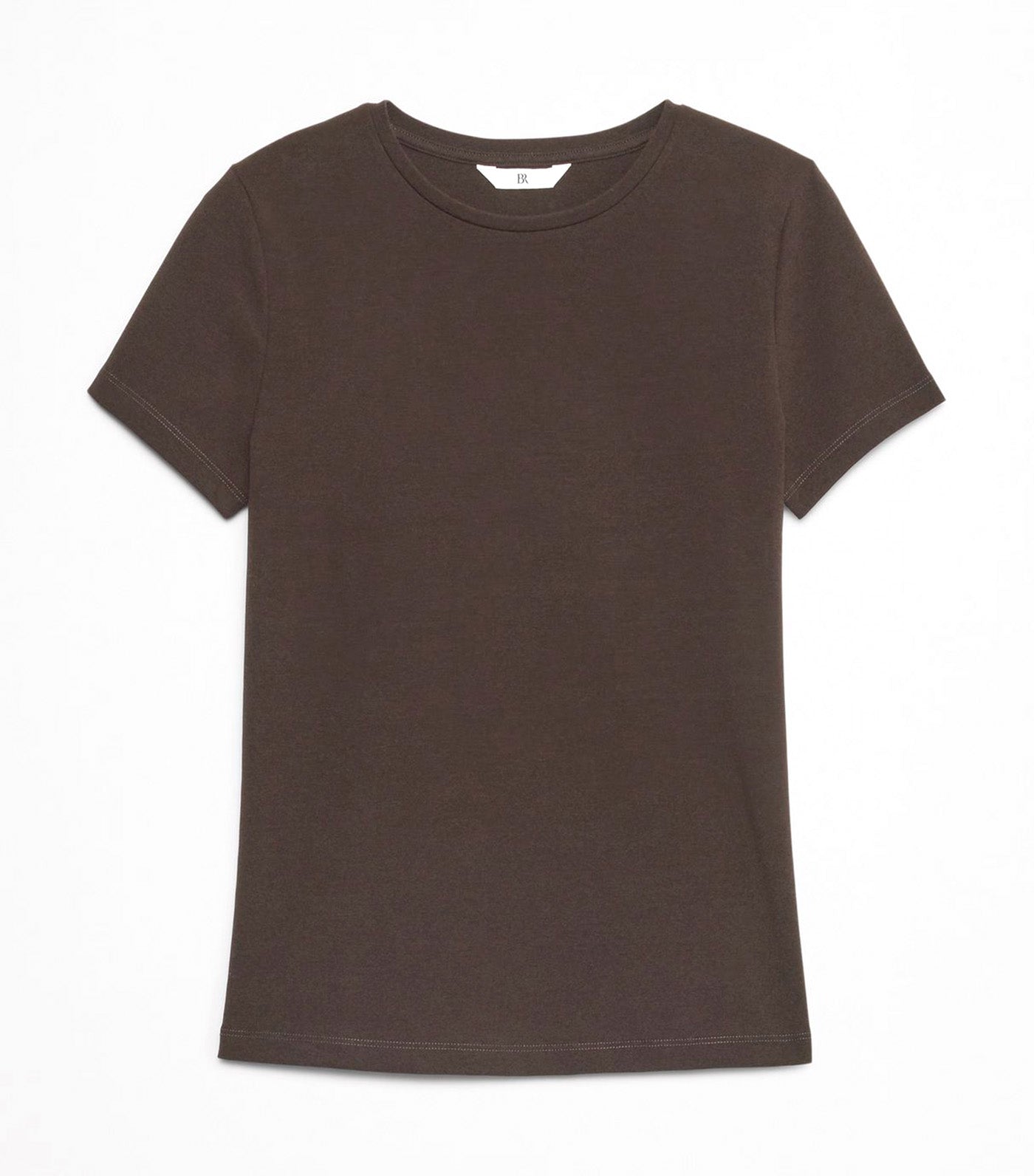 Refined Shrunken T-Shirt Dark Brown