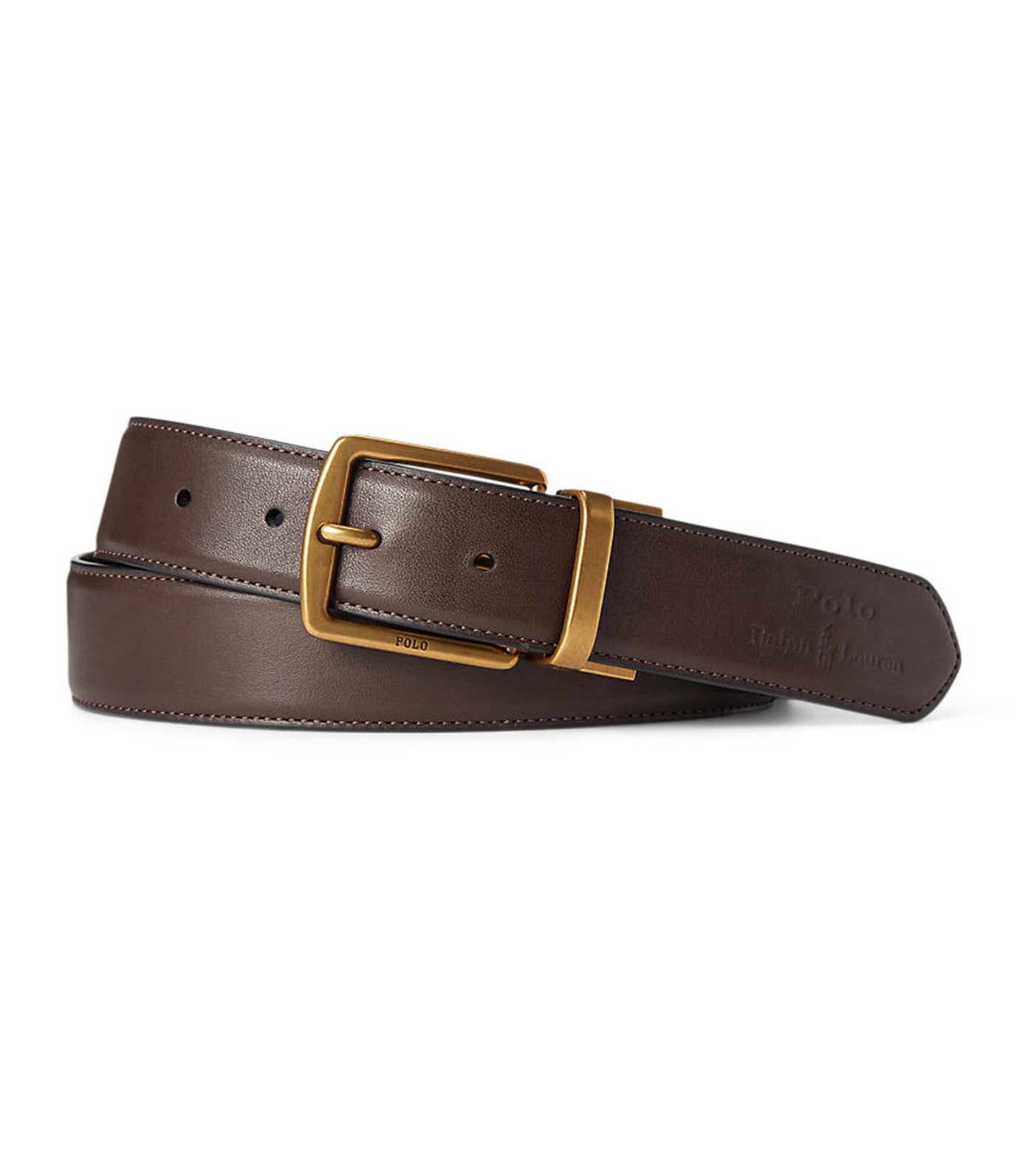 Men's Leather Belt & Card Case Gift Set Brown