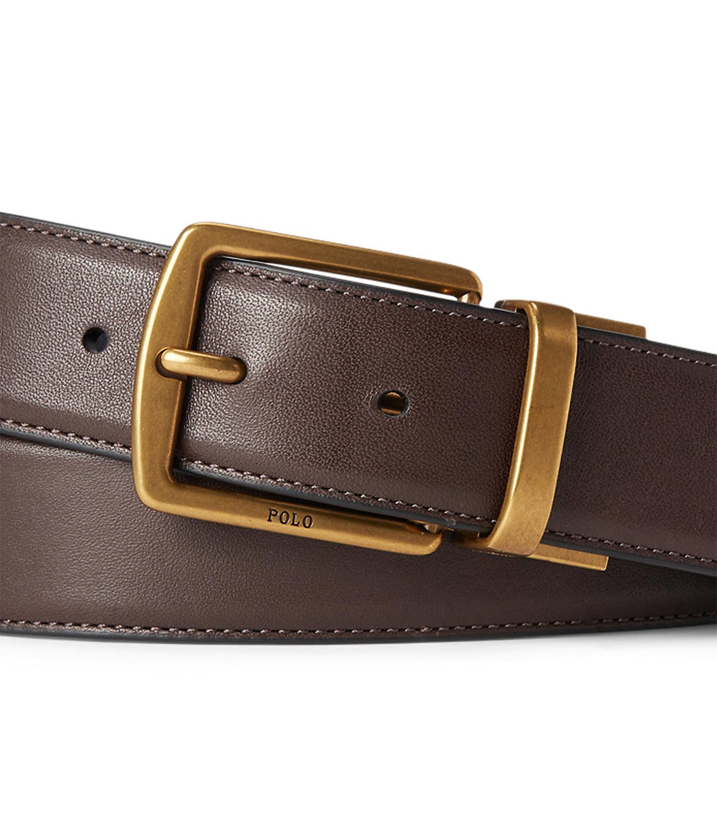 Men's Leather Belt & Card Case Gift Set Brown