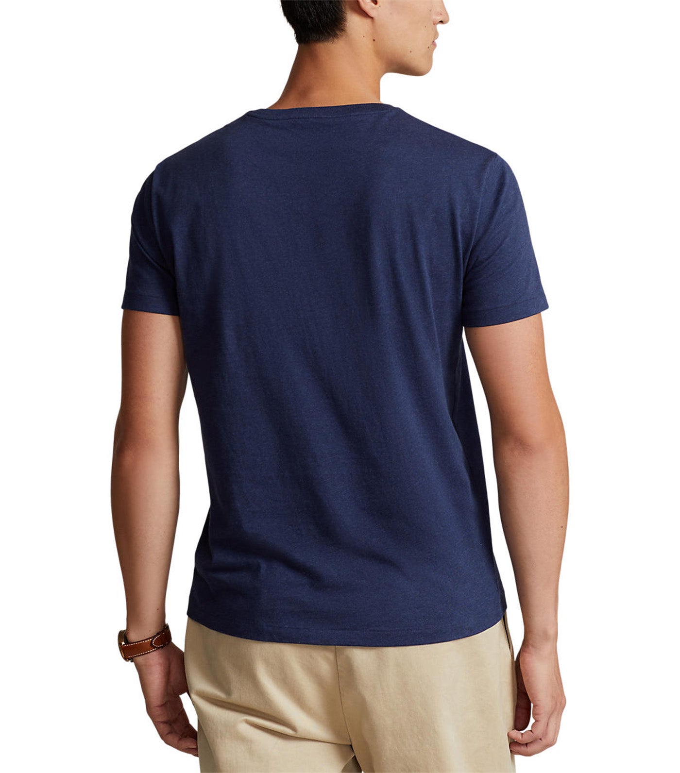 Men's Custom Slim Fit Jersey Crewneck T-Shirt Spring Navy Heather