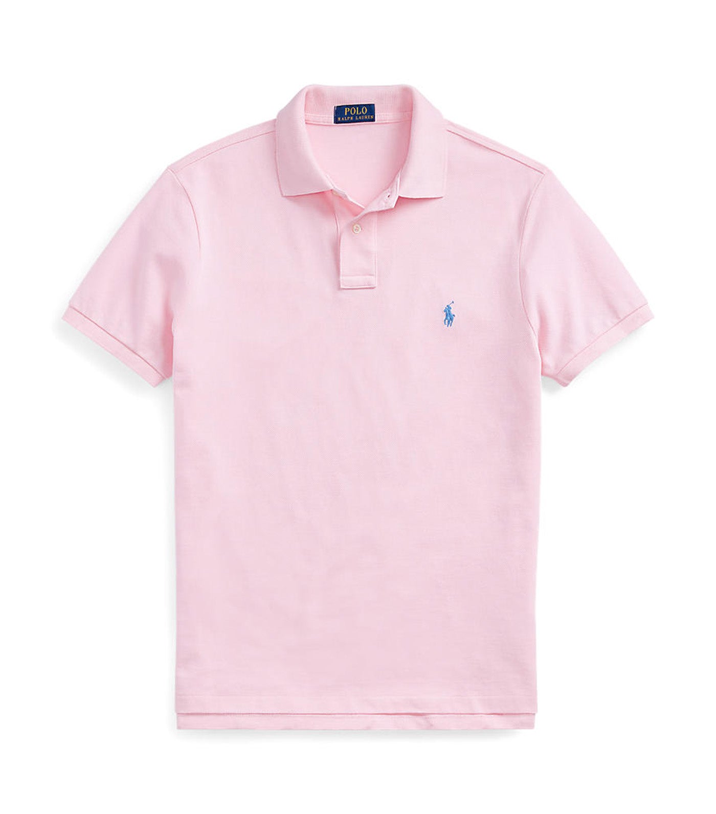 Men's Custom Slim Fit Mesh Polo Shirt Carmel Pink