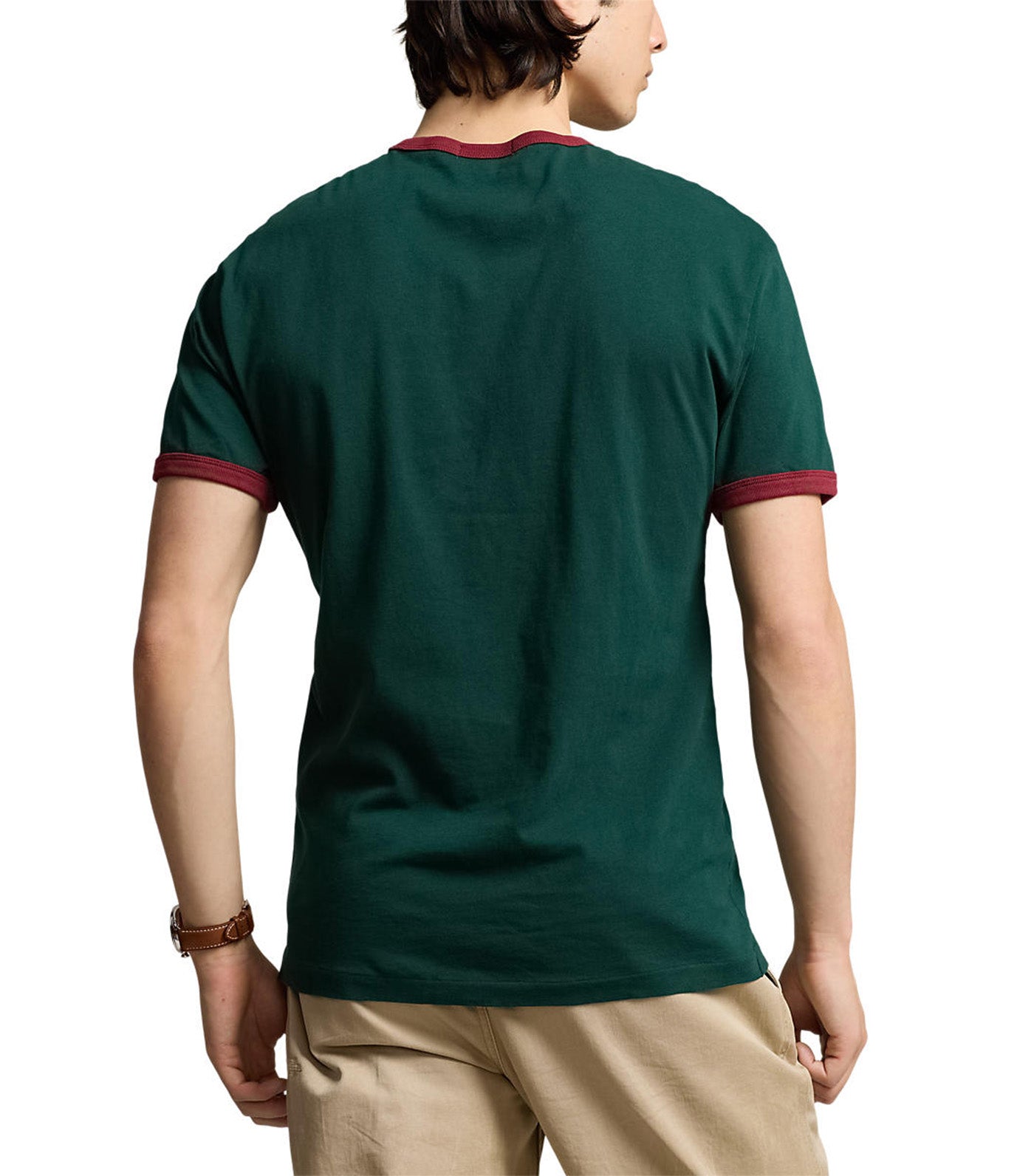 Men's Classic Fit Jersey Crewneck T-Shirt Moss Agate