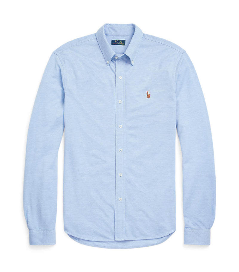 Polo Ralph Lauren Men's Knit Oxford Shirt Harbor Island Blue | Rustan's