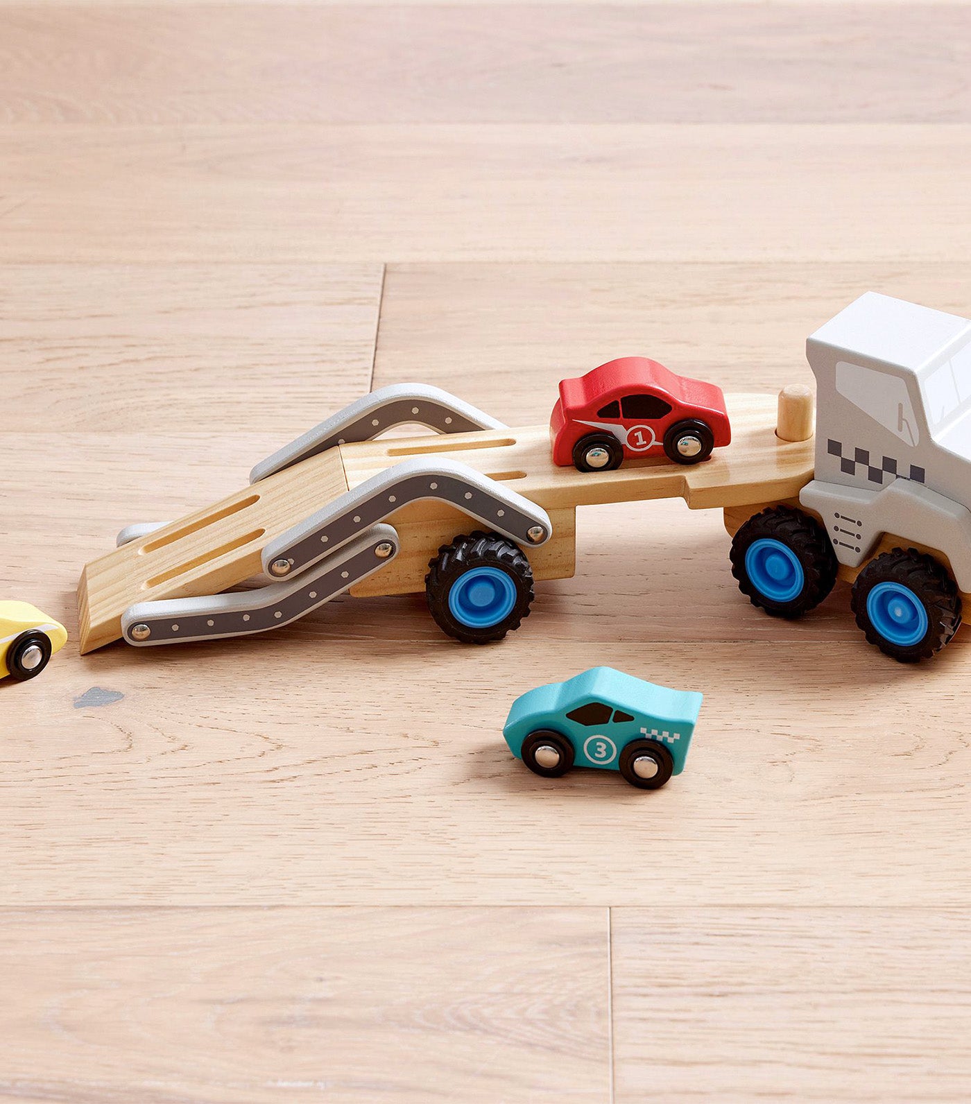 Wooden Car Transporter Vehicle Multi