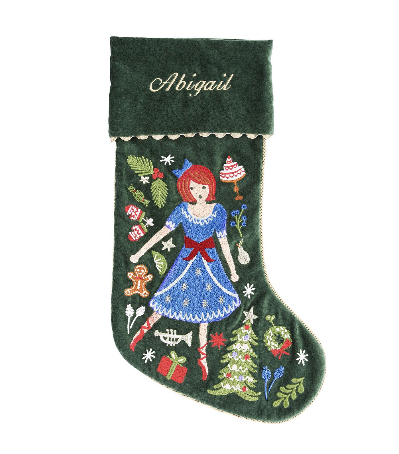 Rifle Paper Co. Nutcracker Christmas Stocking Green - Clara