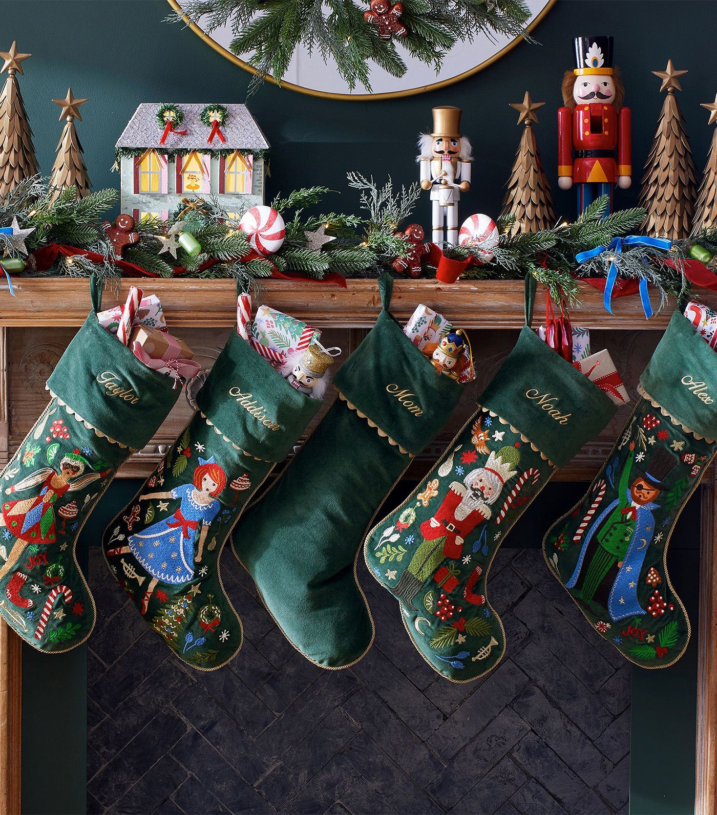 Rifle Paper Co. Nutcracker Christmas Stocking Green - Nutcracker