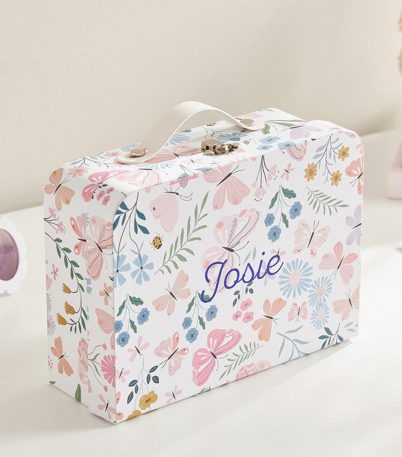 Printed Jewelry Box - Wildflower Butterfly