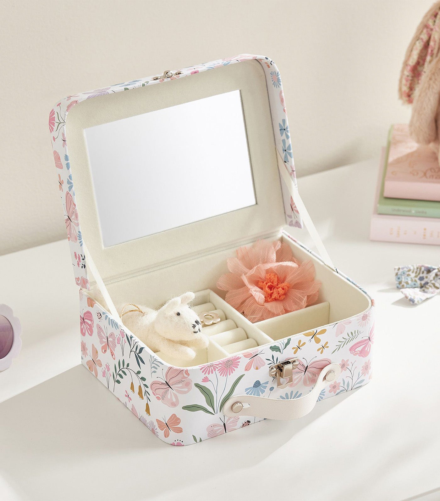 Printed Jewelry Box - Wildflower Butterfly