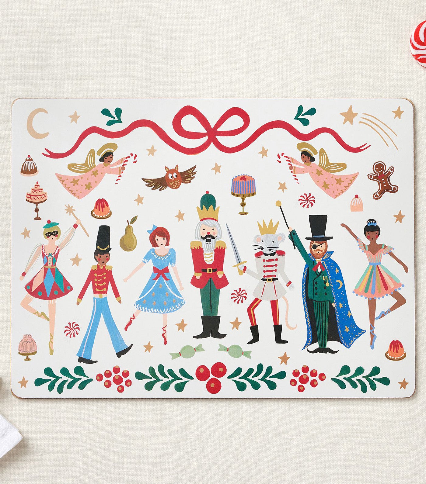 Rifle Paper Co. Christmas Nutcracker Cork Placemat