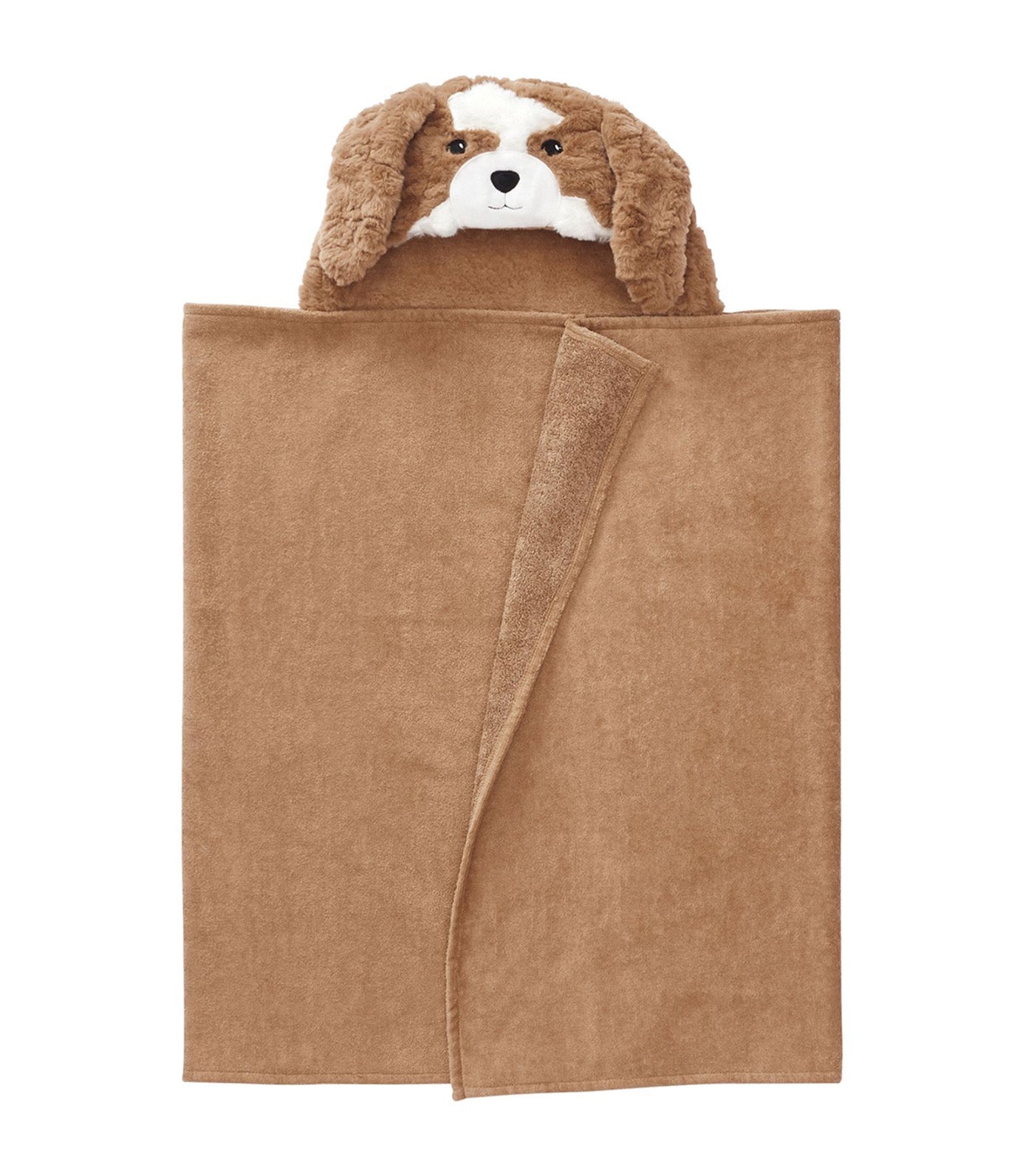 Jack Spaniel Faux Fur Kid Hooded Towel