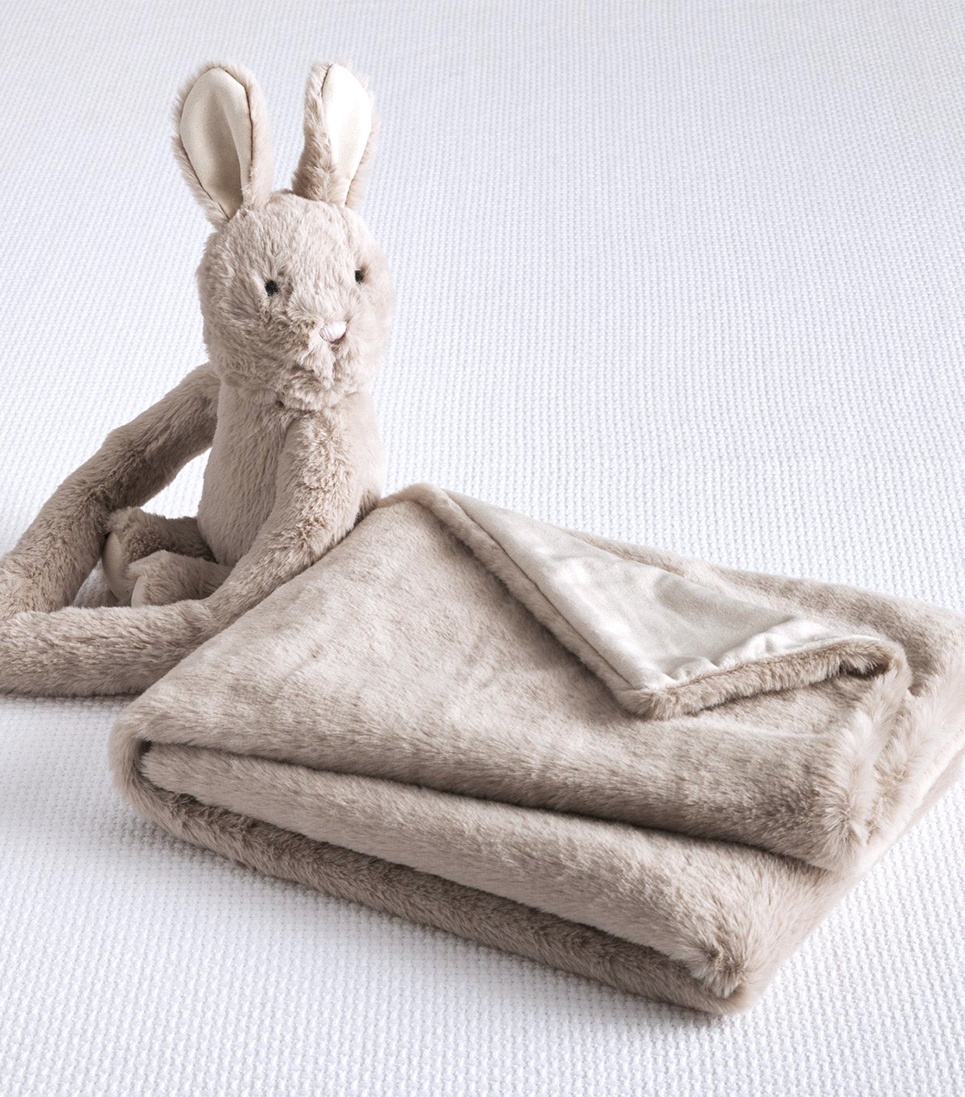 Plush Stuffed Animal and Blanket Set - Bunny