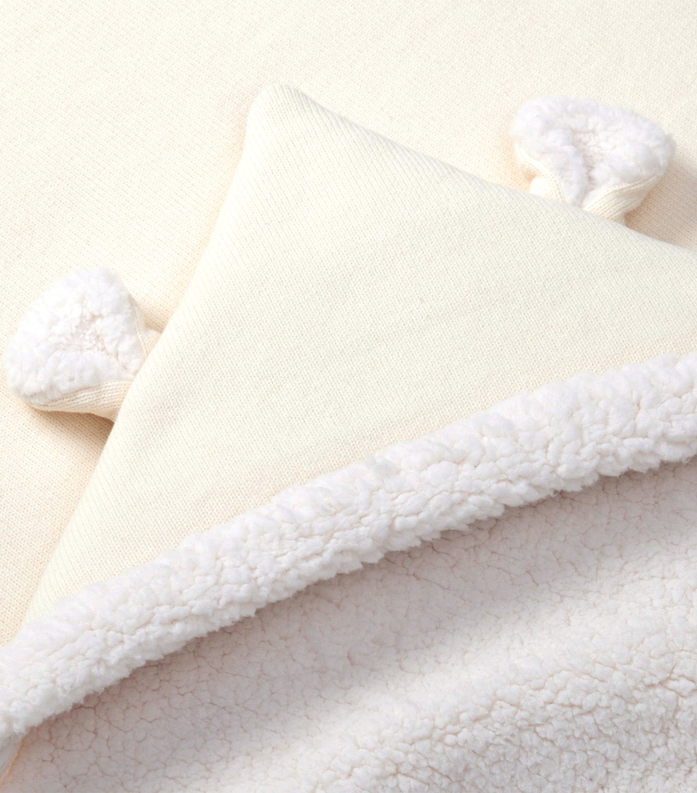 Sweater Knit Hooded Baby Blankets - Polar Bear