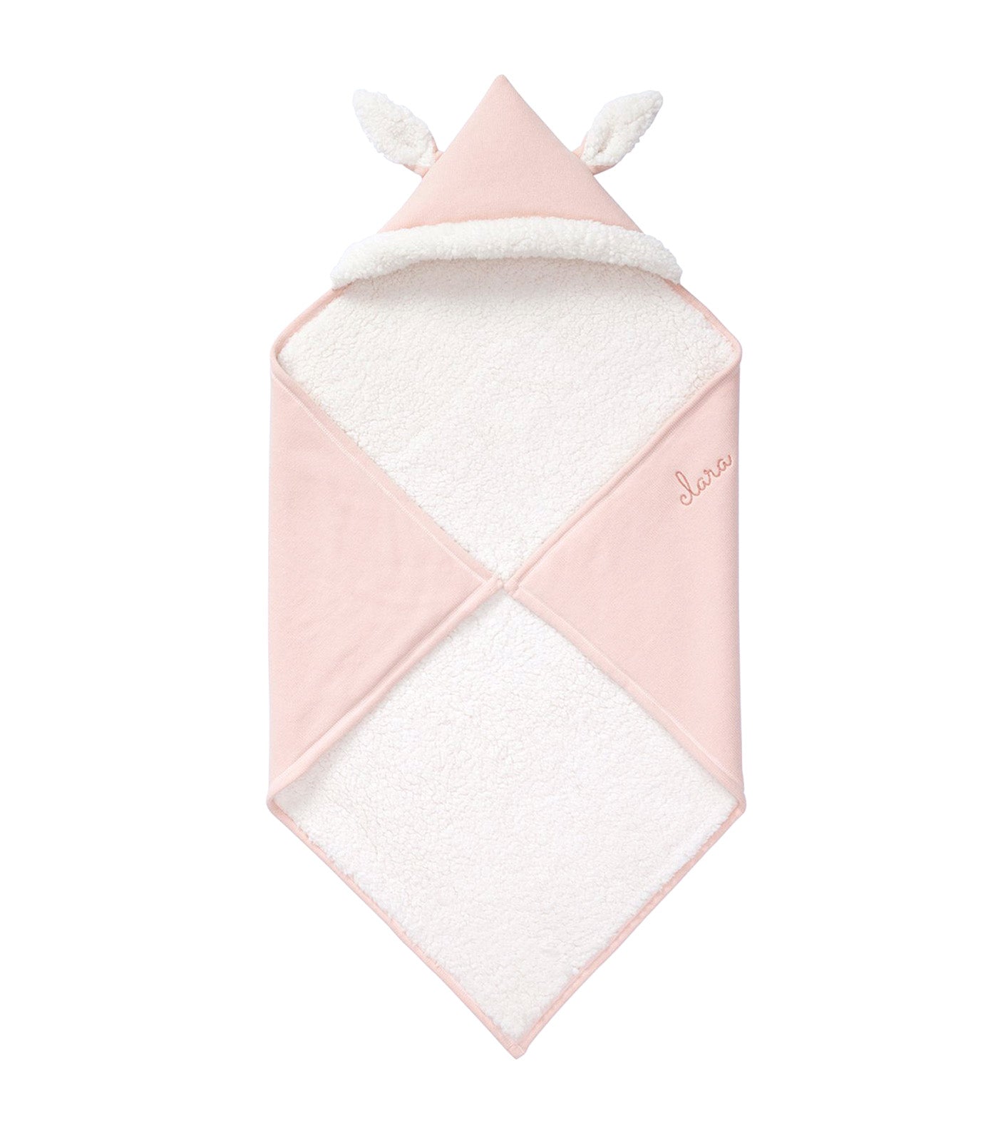 Sweater Knit Hooded Baby Blankets - Bunny