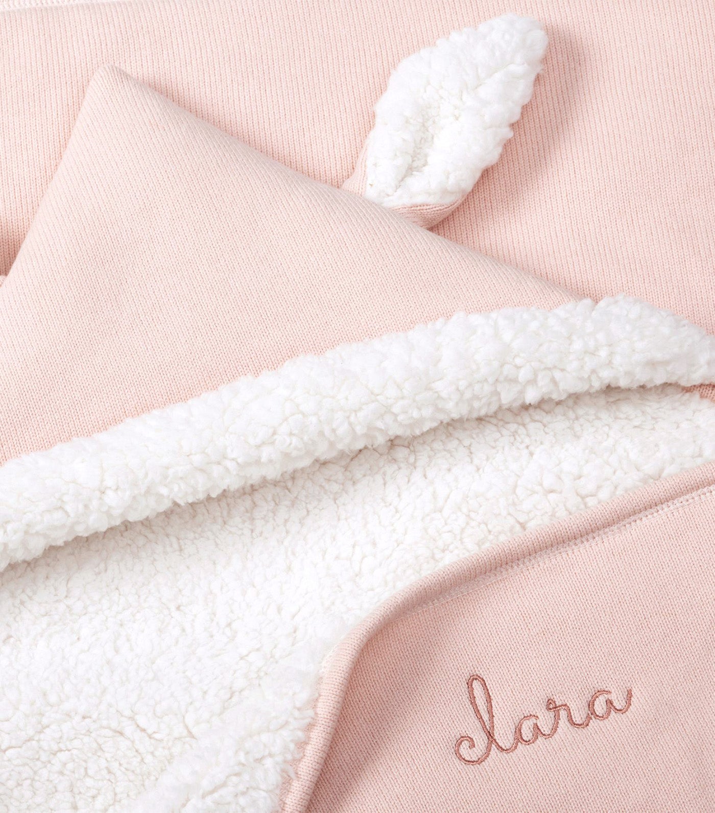 Sweater Knit Hooded Baby Blankets - Bunny