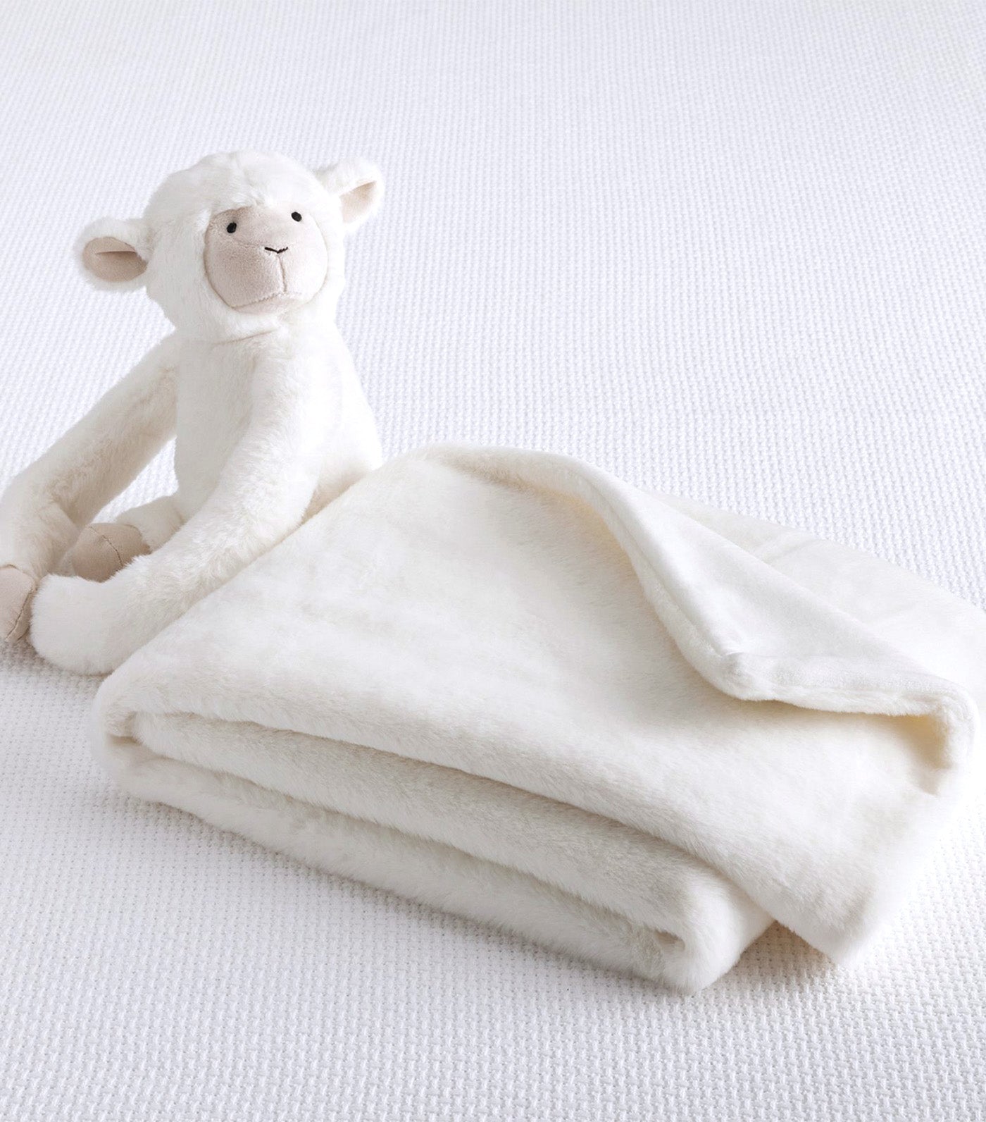 Plush Stuffed Animal and Blanket Set - Lamb