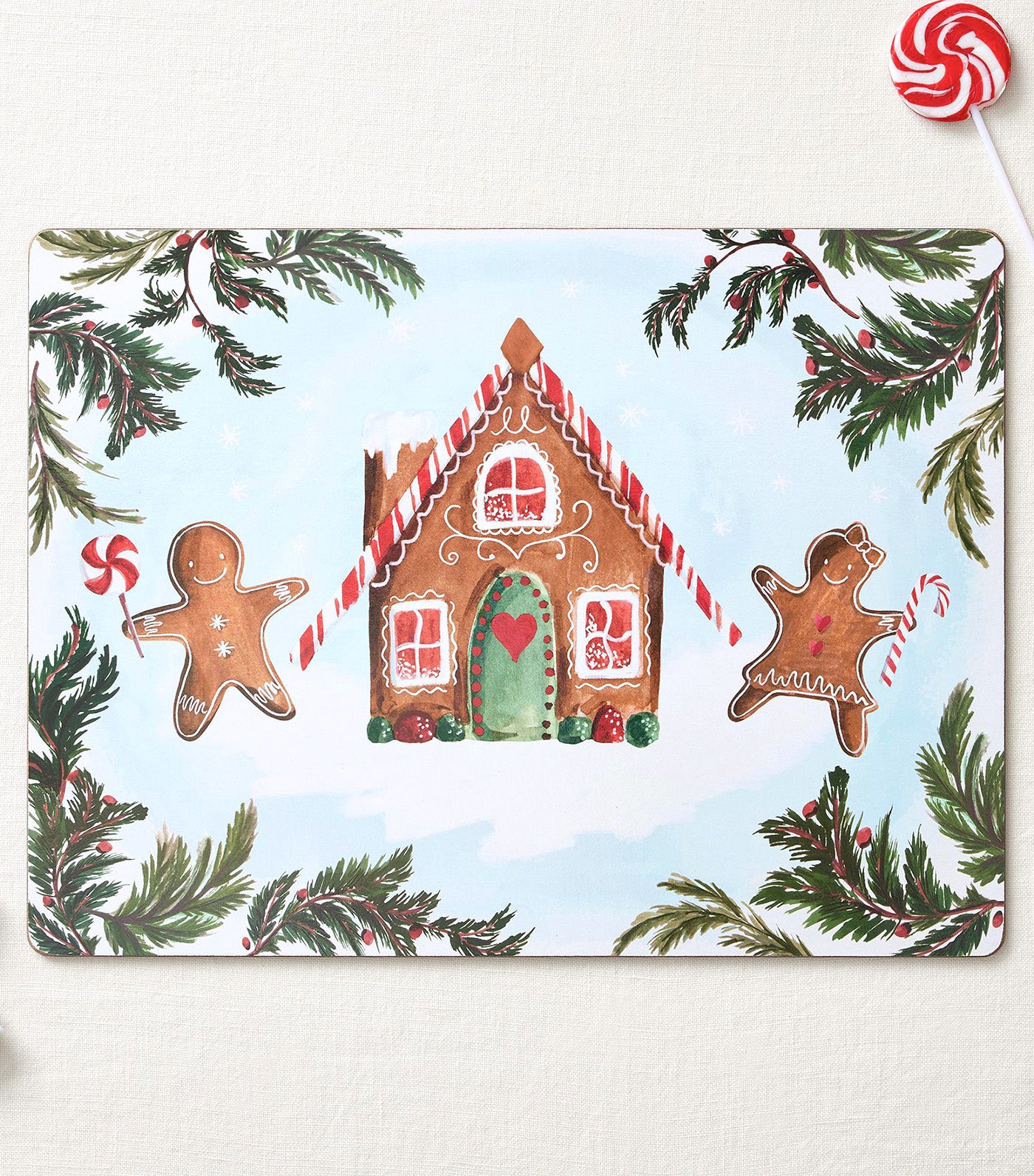 Gingerbread House Cork Placemat