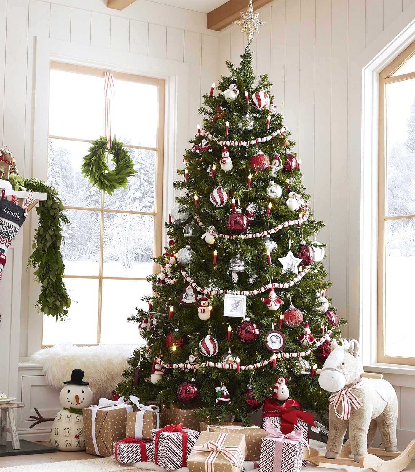 Light Up Silver Star Tree Topper